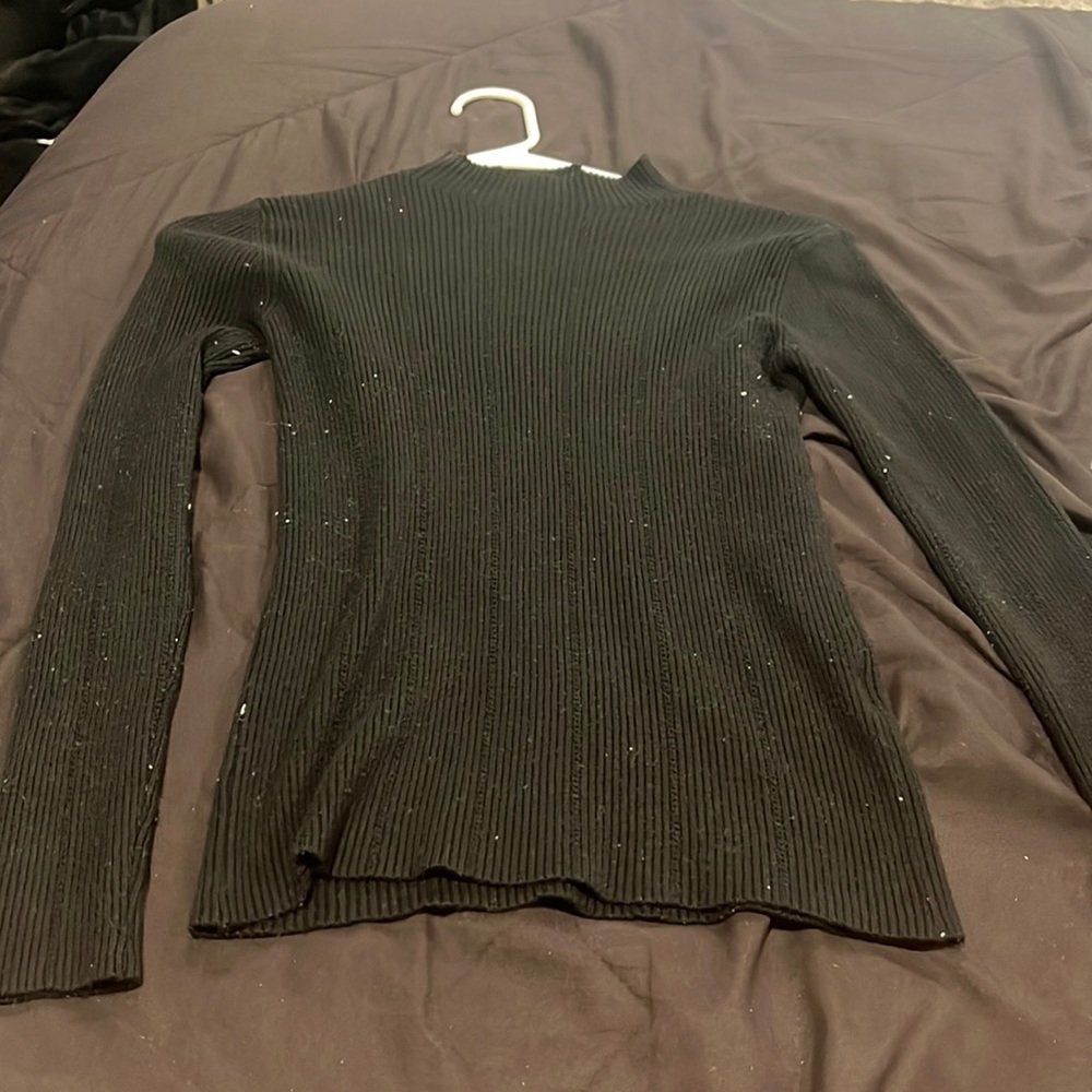 long sleeved turtle neck black